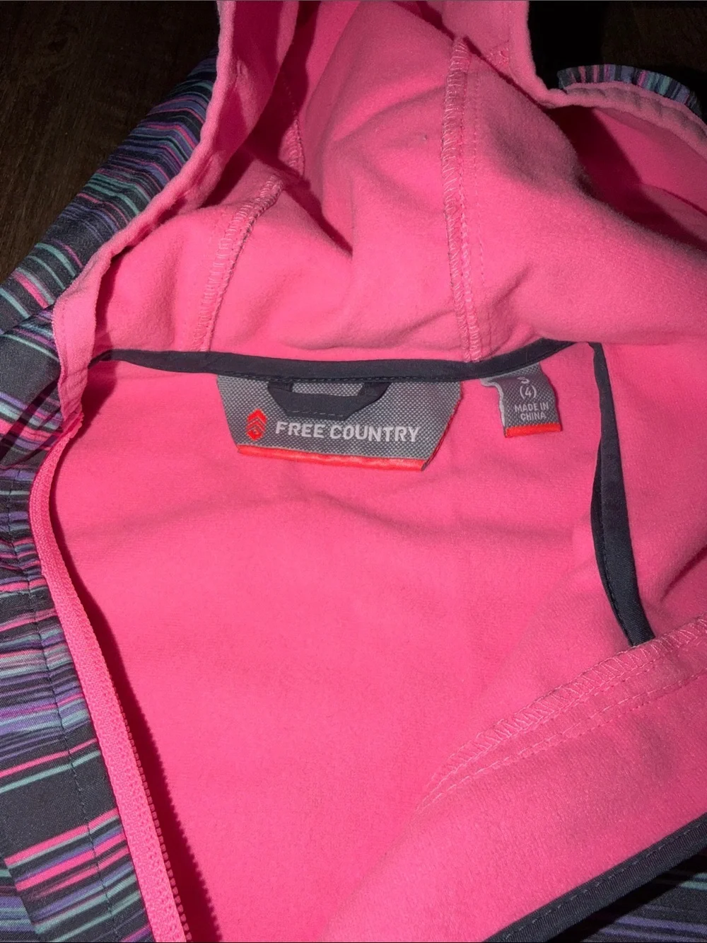 Free Country SZ S (4) Girls Light Fleece Lined Jacket